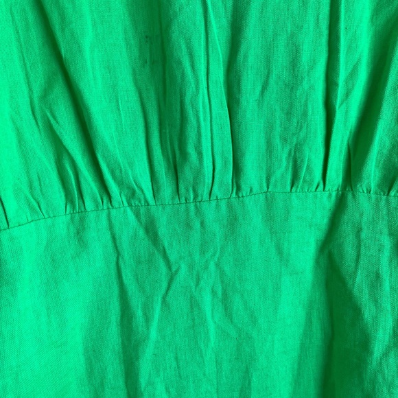 PrettyLittleThing Plus Bright Green Wrap Shirt Dress Size 16 NWT - Picture 4 of 16